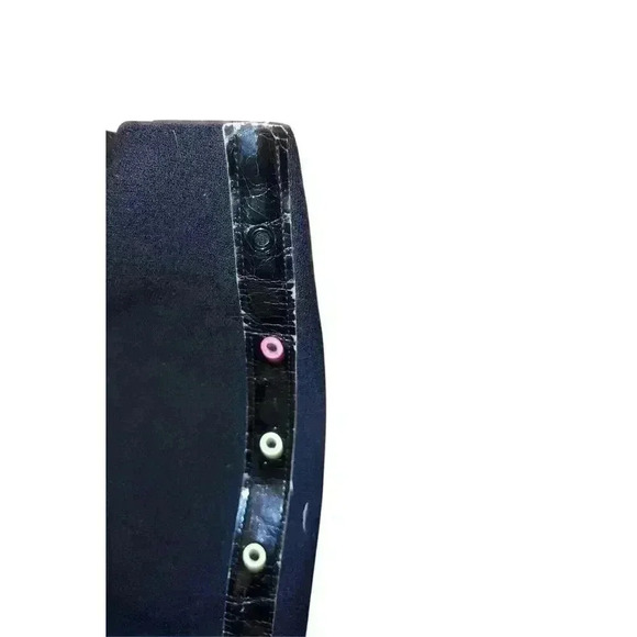 Vgt Retro  ALAIN CHABASON 1970'S/80'S SKIRT black size 38 Minimalist - Picture 7 of 8